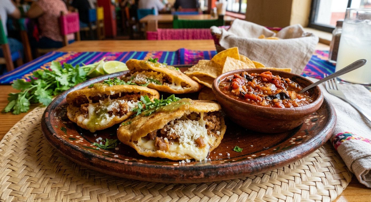 Gorditas de Maíz con Quesillo y Guacamole